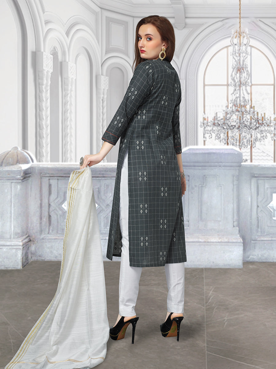 Grey Kurti of Shewill with High Quality Cotton Fabric